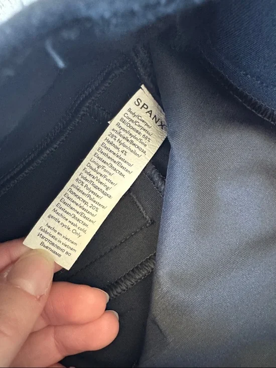 Spanx High-Waist Black Flared Dress Pants - Picture 7 of 9